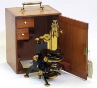 Lot 30 - W. Watson & Sons 9706 cased microscope.