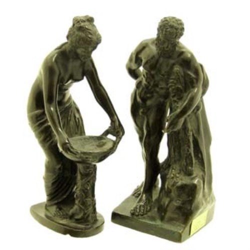 Lot 34 - Pair of small bronze figures, circa 1900.