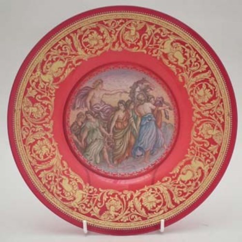 Lot 94 - Ruby Flashed Dish