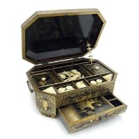Lot 112 - Chinoiserie sewing box