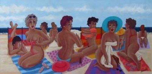 Lot 500 - Joan Somerville, Babe Watch, acrylic