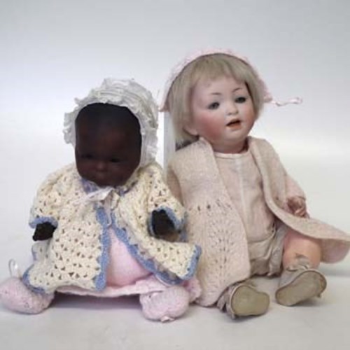 Lot 57 - AM. dream baby black doll and a Kestner baby doll (2)