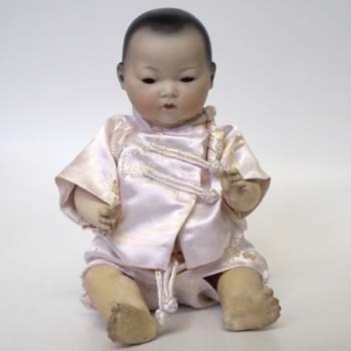 Lot 75 - AM oriental doll model 353.