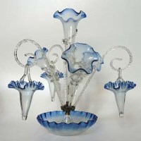 Lot 80 - Victorian glass epergne