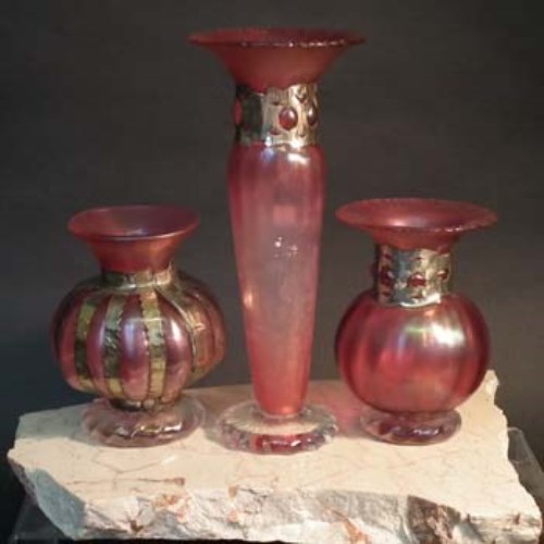 Lot 88 - Anthony Stern three vases.