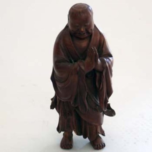 Lot 104 - Japanese hardwood figure