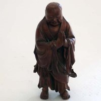 Lot 104 - Japanese hardwood figure