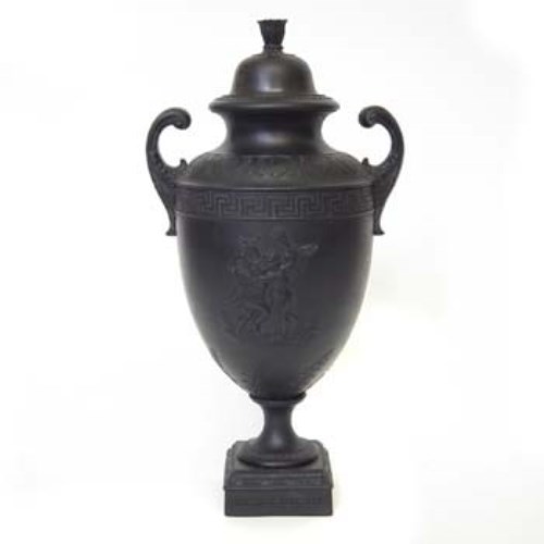 Lot 111 - Wedgwood and Bentley black basalt vase circa 1770