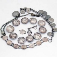 Lot 191 - 10 silver buttons etc.