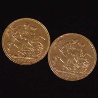 Lot 245 - Two Edward VII Perth mint sovreigns, 1903