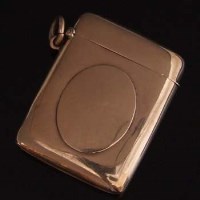 Lot 259 - 9ct gold vestas case.