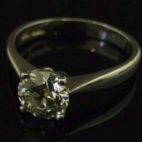 Lot 271 - 18ct single stone diamond ring