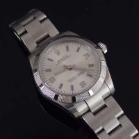 Lot 354 - Rolex lady's mid sized stainless watch.