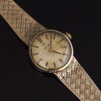 Lot 361 - Lady's 9ct gold Omega wristwatch.