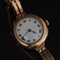 Lot 363 - Lady's 9ct gold cased Rolex wristwatch 1917.