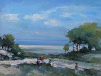 Lot 394 - Michael D'Aguilar, Le Vivage Lointain, oil