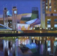 Lot 401 - Jamie Wood, Salford Quays, acrylic