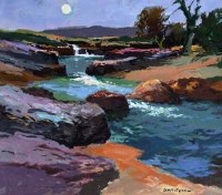 Lot 418 - Donald McIntyre, River Wharfe No. 3 (Langstrathdale), acrylic