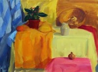 Lot 420 - Liam Spencer, Oranges & Lemons, oil