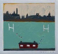 Lot 423 - David Barrow, Game On!, oil