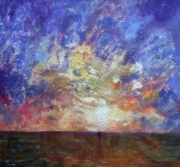 Lot 480 - Anthony Clegg, Sunset, oil