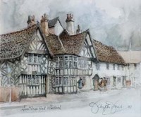 Lot 497 - Haydn Jones, Sweetbriar Hall, Nantwich, watercolour