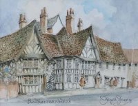 Lot 500 - J. Haydn Jones, Sweetbriar Hall, Nantwich, watercolour