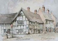 Lot 502 - J. Haydn Jones, Cheshire Cat, Nantwich, watercolour