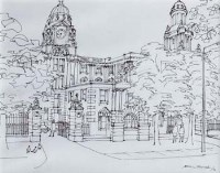 Lot 514 - Albin Trowski, Manchester views, ink (4)
