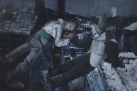Lot 529 - Bohuslav Barlow, Christmas Rooves, Todmorden, mixed media