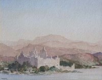 Lot 550 - Francis Russell Flint, Kilchurn Castle, watercolour