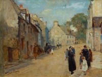 Lot 575 - Ernest Walbourn, Le Faouet, Brittany, oil