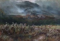 Lot 584 - Henry Hadfield Cubley, Morning near Barmouth, North Wales, oil