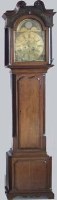 Lot 630 - Nantwich oak long case clock