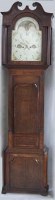 Lot 632 - Mahogany and oak long cased clock