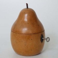 Lot 18 - Pear shape tea caddy.