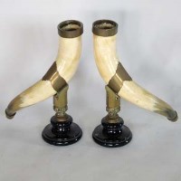 Lot 22 - Pair of Victorian mounted horns