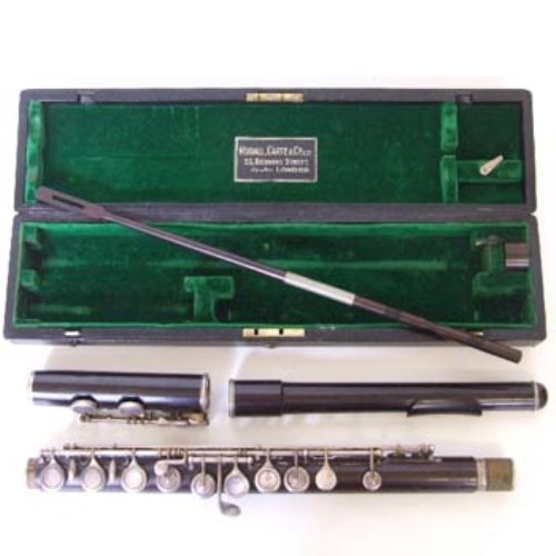 Lot 39 - Rudall Carte rosewood flute