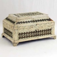 Lot 66 - Indian bone casket 1816