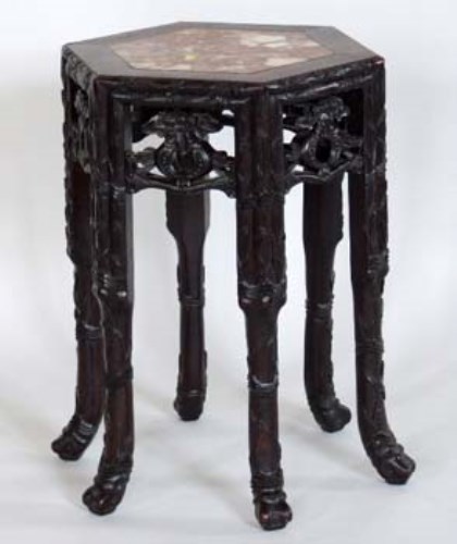 Lot 99 - Chinese rosewood jardinière stand