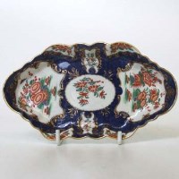 Lot 130 - Worcester spoon tray circa 1770   painted with a