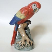 Lot 225 - Royal Dux parrot.