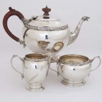 Lot 273 - 3 piece silver tea set