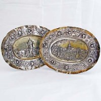 Lot 281 - Two embossed German dishes.