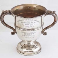 Lot 309 - Silver two-handled trophy cup.