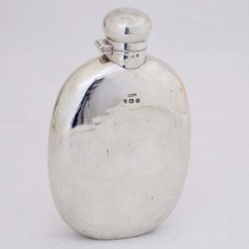 Lot 315 - Silver spirit flask.