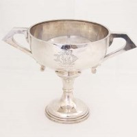 Lot 326 - Silver two-handled trophy cup.