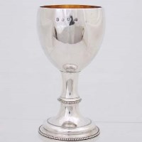 Lot 339 - George III wine goblet.