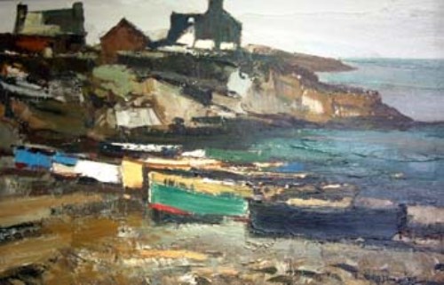 Lot 433 - Donald McIntyre, Moelfre, Anglesey, oil