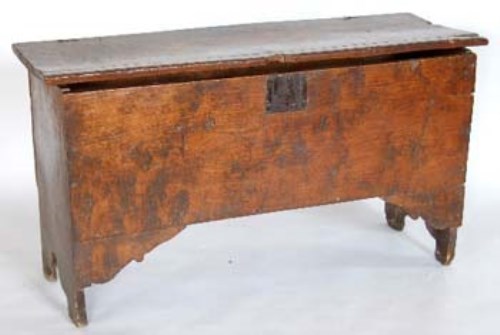 Lot 695 - Six plan elm coffer